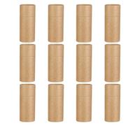 CATIEBYE Boîte à Tubes en Papier Kraft pour Bouteilles D'huile Essentielle 12pcs, Rangement Pratique et Étiquette Diy, pour Maison et Artisanat