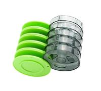 CATIEBYE Boîte de Rangement pour Bobines de Fil de Pêche à 4 Couches, Accessoire en Silicone et Pc, Robuste et Léger, pour Pêche en Eau Douce et Mer Couleur