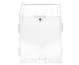 CATIEBYE Boîte Élevage de Reptiles Haute Dureté de en Acrylique Transparent et Forme Simple pour Geckos et Reptiles, pour Terrarium Décoratif