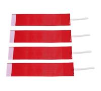 CATIEBYE Brassard Rouge en Nylon Bande Réglable, Insigne Flexible Personnalisable, 4 Pièces pour Activité et Fête, Design Antidérapant et Port Rapide