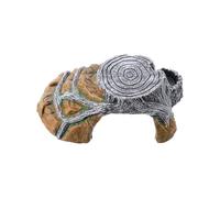 CATIEBYE Cachette de Tortue en Résine Plateforme de Soleil pour Aquarium, Abri pour Reptiles, Décoration Naturelle pour Enclos de Tortue Terrestre