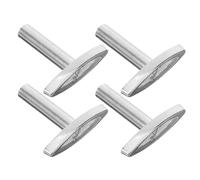 CATIEBYE e Remontage pour Boîte à Musique en Fer Argenté, 4 Pièces, Mécanisme Standard pour DIY, Accessoire pour Créer Votre Propre Boîte Musicale