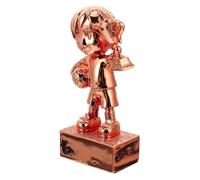 CATIEBYE Coupe du Monde Taille Appropriée Trophée de Football Masculin en Résine Synthétique Marron, Résistant à l'usure pour Compétition et Fête Football