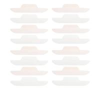 CATIEBYE Coussinet Absorbant Anti-transpiration pour de Revers et Chemise Jetable 24pcs en Tissu Non Tissé Papier Forme Incurvée pour Fêtes et Discours Publics