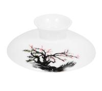 CATIEBYE Couvercle de Rechange en Céramique Blanc Accessoire Facile à Utiliser et Résistant Déformation pour Théière pour Rester à Fêtes