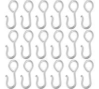CATIEBYE Crochets Métalliques Argenté en Fer de S et 50 Fixation Facile Stabilisation du Siège de Voiture pour Housse et Coussin de Siège Auto