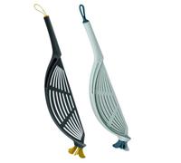 CATIEBYE Cuillère à Riz Filtrante en Plastique 2pcs Tamis Fin pour Lavage Facile du Riz Cuisine, Design Simple Adapté aux Ménagères Couleur Aléatoire
