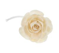 CATIEBYE Diffuseur de Parfum Fleur Réaliste Beige en Papier de Riz et Coton, Diffuseur D'huile Essentiel pour Décoration Maison et Bureau avec Parfum Longue Durée