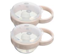 CATIEBYE Étui Porte-tétine Portable en Pp pour Bébé, Lot de 2 Pièces Design Adorable, Protège les Sucettes Lors des Voyages et Facilite le Rangement Hygiénique