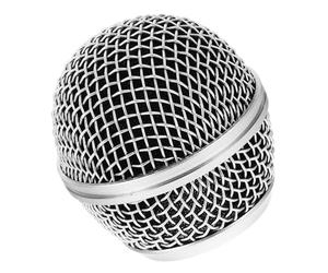 CATIEBYE Grille de Remplacement pour Protéger le en Métal pour Argenté Microphone Maille Anti-collision Finition Moderne et Élégante, Accessoire Essentiel