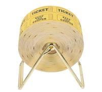 CATIEBYE Kit de Distributeur de Billets de Tombola Espace D'écriture Jaune avec 1000 Billets en Fer et Papier pour Événements et Collectes de Fonds