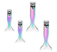 CATIEBYE Kit de Manucure 4 Pièces avec Coupe-ongles Résistants en Acier Inoxydable, Facile à Utiliser, pour Salon de Beauté et Usage à Domicile
