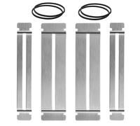 CATIEBYE Kit de Polissage de Touche Guitare 4pcs en Acier Inoxydable avec Protège-frettes Courbé pour Préserver le Son et Faciliter le Polissage des Frettes