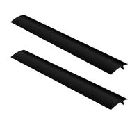 CATIEBYE Lot de 2 Protections Latérales en Silicone Antidérapant pour Espace Entre Cuisinière et Évier, Design sans Couture, Cuisine Noire