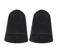 CATIEBYE Lot de 2 Protections pour Bec de Saxophone Ténor en Caoutchouc Noir, Légères et Faciles à Monter, Accessoire pour Protéger Votre Instrument