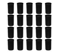 CATIEBYE Lot de 20 Boite Pellicule Photo en Abs Noir avec Couvercle, Récipient Cylindrique pour Film Roll, Compatible pour Rangement Pratique