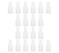 CATIEBYE Lot de 20 Flacons de Gel pour Ongles 10ml en Abs Transparent Pinceau, Réutilisables pour DIY et Création de Nouvelles Couleurs de Vernis à Ongles
