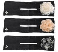 CATIEBYE Lot de 3 Wraps en Tissu pour Chignon Élégant, Créatrice de Chignons Pratique et Chic pour Femmes, Vie Quotidienne Mariages