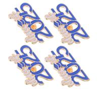 CATIEBYE Lot de 4 broches en émail pour chapeau de remise de diplôme - Insigne de la 2025, épingles pour cérémonie, fournitures de fête de remise de diplômes