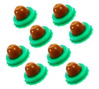 CATIEBYE Lot de 8 Balles d'herbe à Chat Comestibles Vertes, Friandises Saines Faciles à Transporter Stocker pour Chats et Chatons
