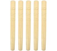 CATIEBYE Manches en Bois Ergonomiques 5 Pièces pour Outils Agricoles Remplacement de Manches de Pelle et Faucille, Design Confortable et Matériau Bois Naturel