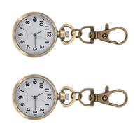 CATIEBYE Montre à Gousset D’infirmière 2 Pièces en Alliage Titane et Verre