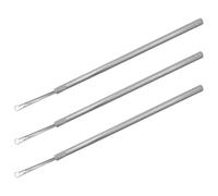 CATIEBYE Outil de Nettoyage des Oreilles Ajustement Flexible en Acier Inoxydable et 3 Pièces Anneaux Triples Contrôle pour Soins Fréquents à Domicile pour Adultes Sensibles