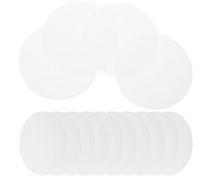 CATIEBYE Papier Filtre Quantitatif de Laboratoire Rond Blanc 100 Pcs en Fibre de Coton pour Filtration Précise et Utilisation Facile en Analyse Chimique