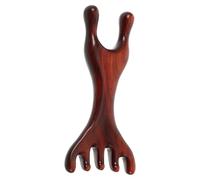 CATIEBYE Petit Outil de Massage en Bois pour Visage Cinq Griffes, Masseur de Points D'acupuncture Lisse et Doux, Forme Rétro Traditionnelle pour Massage Facial