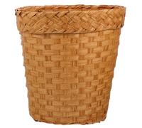 CATIEBYE Poubelle Panier Tressé en Papier Khaki Résistant à L'usure Facile à Déplacer pour Bureau ou Chambre D'garçon et Filles Rangement Pratique et Élégant Couleur Couleur Aléatoire