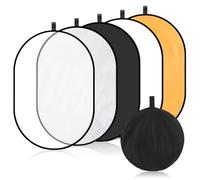 CATIEBYE Réflecteur Photo Pliable en Nylon pour Photographie en Intérieur, Panneau Réfléchissant Polyvalent Contrôle de L'éclairage, Kit 1 Set pour Diffusion et Modification de Lumière