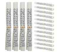 CATIEBYE Rouleau de Bénédiction Hébraïque pour Mezouza avec Parchemin Casher en Papier et Corde de Chanvre, Lot de 16 Pièces, Décor Religieux pour Porte et Mitzvah