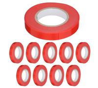 CATIEBYE Ruban Adhésif PVC sans Nouage pour Plantes Rouges, 10 Rouleaux Réutilisables pour Vignes et Poivrons en Jardin et Plantes D'intérieur