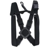 CATIEBYE Sangle pour Saxophone Noir Crochet Anti-chute, Harnais Réglable en Plastique et Coton, Clip de Libération Rapide pour Saxophone Alto et Ténor