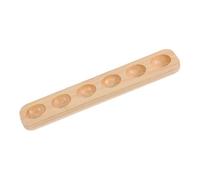 CATIEBYE Support à Œufs en Bois Rustique 6 Compartiments pour Réfrigérateur et Plan de Travail, Porte-œufs Robuste pour Organisation et Présentation Élégante