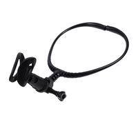 CATIEBYE Support de Microphone de Cou Noir en Plastique et Métal, Maintien Stable pour Micro 24-45mm, Confortable à Porter, pour Guitare et Performances Prolongées sur Scène