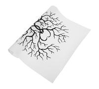 CATIEBYE Tableau Empreinte Mariage 30x40 Cm en Tissu Noir, Décoration de Table de Mariage Arbre à Empreintes Digitales, Souvenir Convivial pour Réception ou Cérémonie