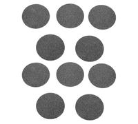 CATIEBYE Têtes de Remplacement Noires Pratiques pour Enlever Callosités Dures et Peaux Mortes Lot de 10 pour en Abs et Émeri pour Outil de Pédicure Électrique