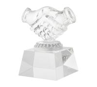 CATIEBYE Trophée en Verre Transparent Façonné à Main pour Prix