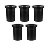 CATIEBYE Tube D'évent pour Caisson de Basses en Plastique Noir, Résistant aux Chocs l'usure, pour Enceinte Portable ou Enceinte Domestique, Lot de 5 Pièces