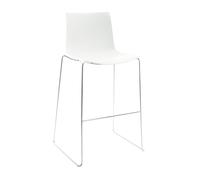 Catifa 46 0474 - Tabouret de bar bas unicol chrome frame chromed/seat height 64cm