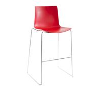 Catifa 46 0474 - Tabouret de bar bas unicol chrome frame chromed/seat height 64cm