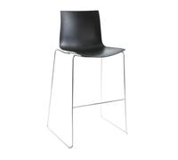 Catifa 46 0474 - Tabouret de bar bas unicol chrome frame chromed/seat height 64cm