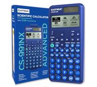 CATIGA CS-991NX Calculatrice scientifique avec écran HD de style manuel, calculatrices scientifiques solaires et à piles pour étudiants universitaires, lycée et ingénieur, menu icône et étui rigide