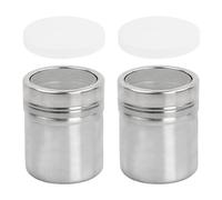 Catime 2 Pièces Tamis pour Farine de Cacao et Café, Shaker à Chocolat, Salière en Acier Inoxydable, Salière à Glaçage, Farine Saupoudreuses pour la Cuisine, Les Boissons, la pâtisserie