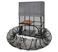Catio Enclos d'extérieur pour chats et petits animaux avec tunnel amovible pour utilisation en intérieur/extérieur