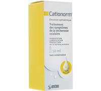 Cationorm Émulsion Ophtalmologique Symptômes De La Sécheresse Oculaire 10ml