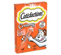 Catisfactions Creamy Friandises pour Chat - Goût Poulet - Récompenses pour Chats Adultes et Chatons - Pack de 4 sachets de 10 g (Lot de 11)