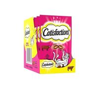 CATISFACTIONS Friandises au boeuf - Pour chat et chaton - 60 g x6