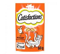 CATISFACTIONS - Friandises Au Poulet pour Chats Et Chatons 60G - Lot De 2